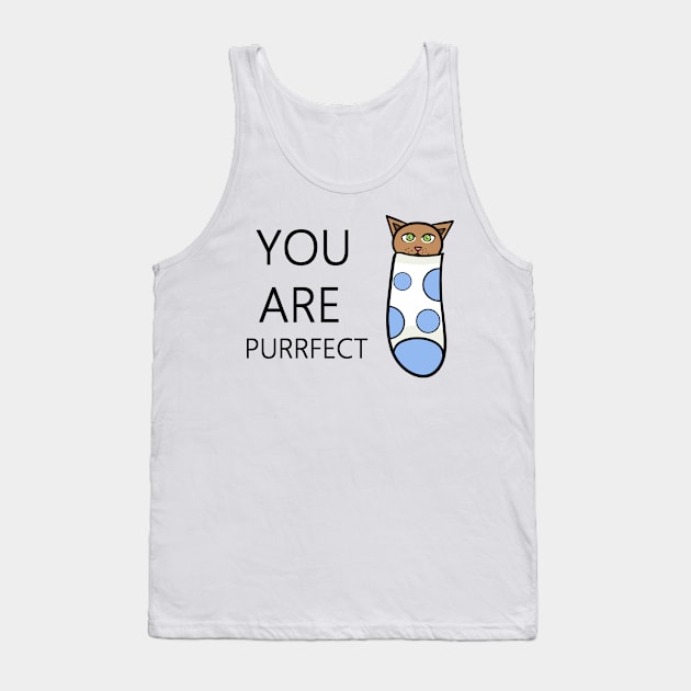 You are purrfect #catinasock Tank Top by BeccaKen Designs